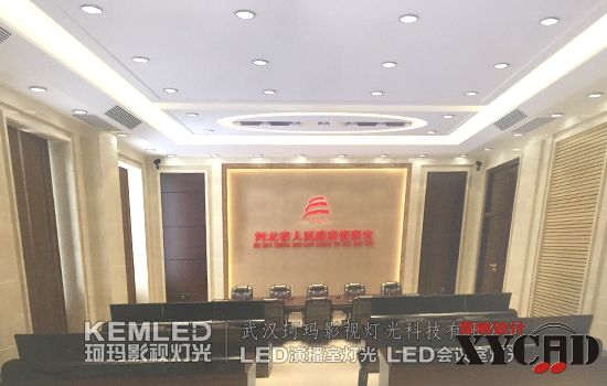 【KEMLED】河北石家庄省政府指挥中心视频会议室灯光实景图