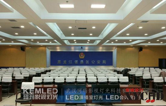 黑龙江垦区公安局视频会议室灯光案例图