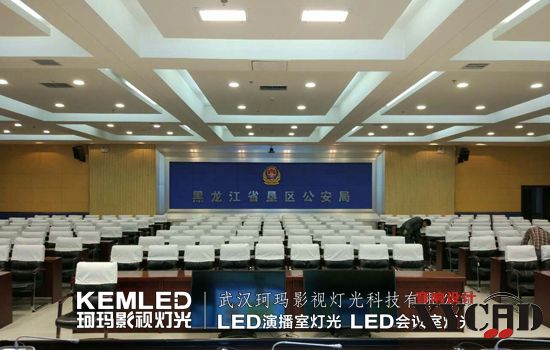 黑龙江垦区公安局视频会议室灯光案例图