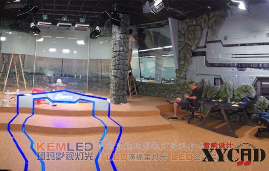 北京红庄国际文化演播室灯光实景图