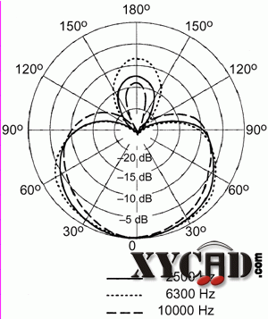 Super-and Hyper Cardioid Polar Pattern ( 超指向 靈敏的 ) 